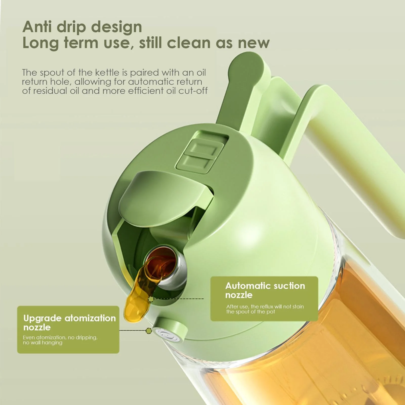 ✨Hot Selling💕2 in 1 Glass Oil Sprayer & Dispenser🔥 - Image 4