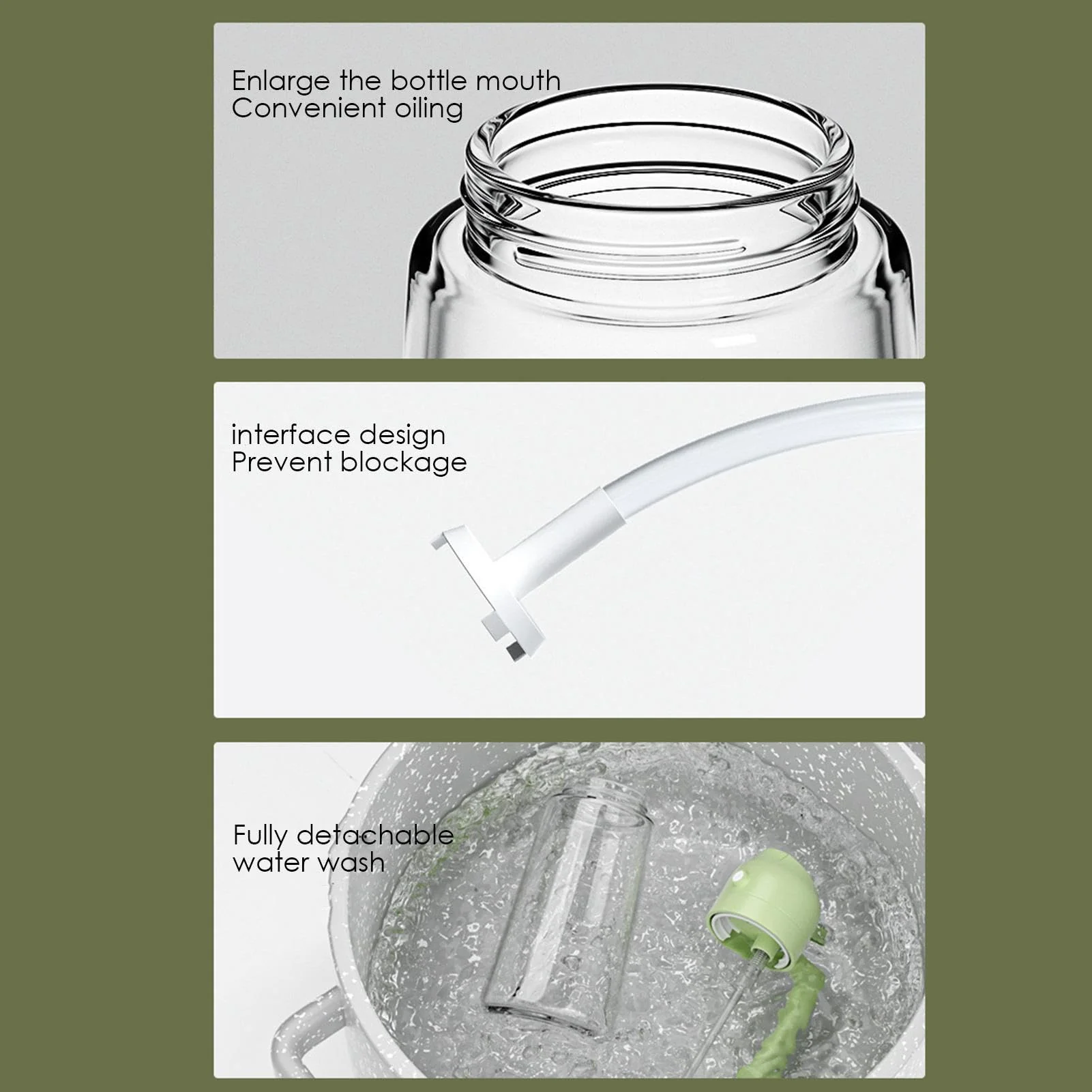 ✨Hot Selling💕2 in 1 Glass Oil Sprayer & Dispenser🔥 - Image 7