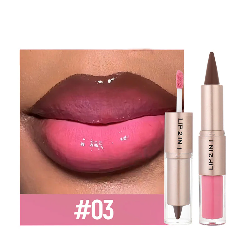 💥🎁LAST DAY BUY 1 GET 1 FREE!!🔥3-in-1 Matte Lipstick & Shine Lip Gloss - Image 11