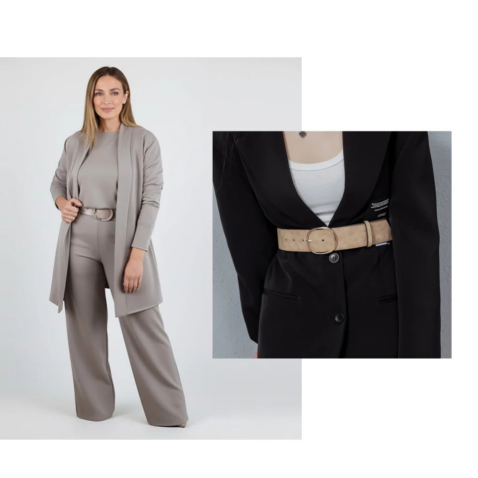 🌸Spring Limited Sale 50% Off!!🌸Elegant Longline Cardigan & Top & Pants 3-Pieces Set🔥 - Image 16
