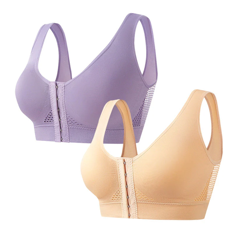 💖LAST DAY SALE 65% OFF💖Front Buckle Cross Wireless Posture Shaping Bra - Image 20