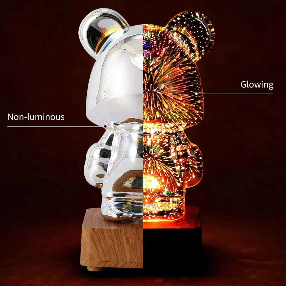 ?49% OFF?3D Firework Bear Colorful Bear Decor Light Gift for Him or Her - Image 6