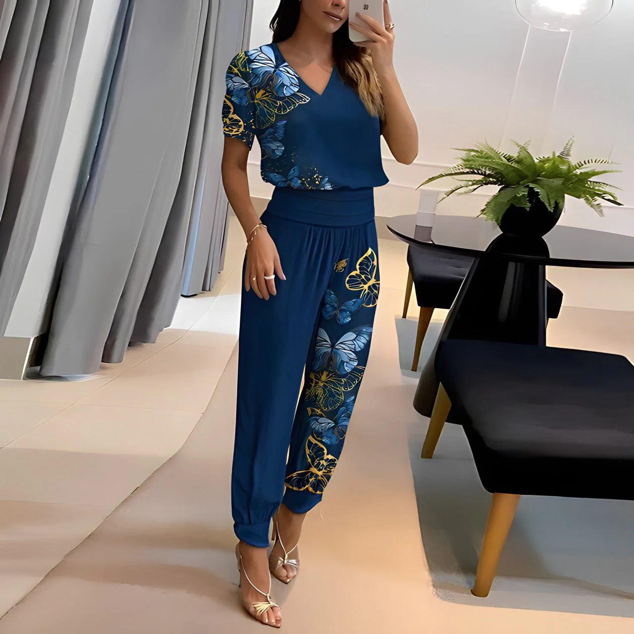 💋HOT SALE 49% OFF💋Elegant and comfortable short-sleeved two-piece set - Image 2