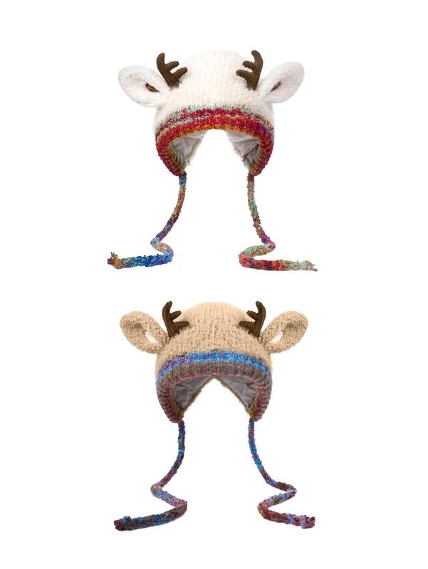 🎅Surprise price: £9.99 only!🎄🦌Handmade Knitted Christmas Antler 2-in-1 (Hat/Handbag)🧶 - Image 10