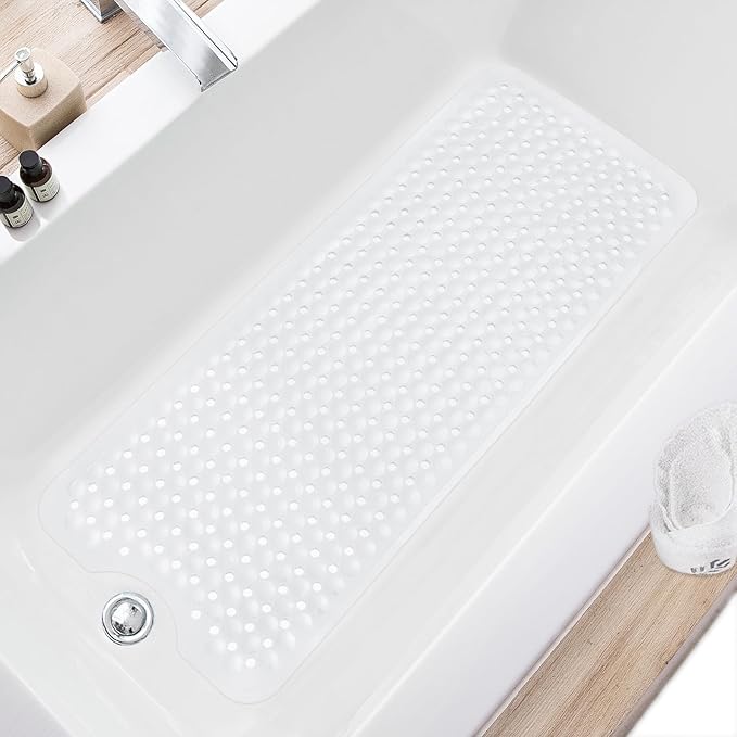 ⏳LAST DAY SALE 50% OFF💕Bath Mat 100x40cm | Non-Slip Anti-Mould | 200 Suction Cups with Drain Holes | Large Rubber | Machine Washable & Durable - Image 2
