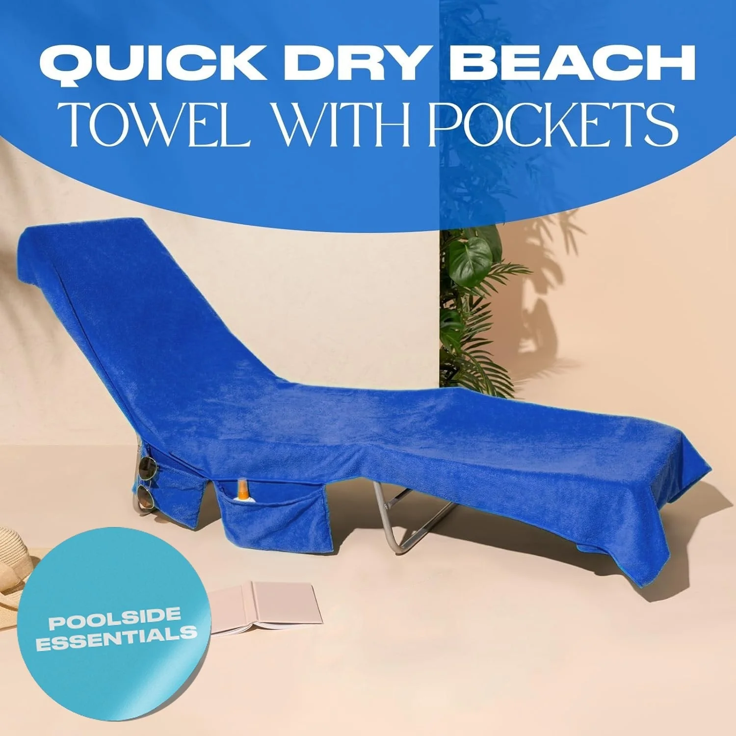 🏖️2026 New Arrivals: 50% OFF for a Limited Time!🌞Sun Lounger Towel in Bag with Pockets Storage🌊 - Image 3
