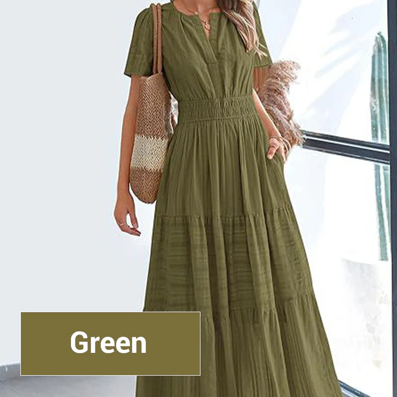 💕SPRING HOT SALE 50% OFF💕Women's Boho Chic Smocked Waist Maxi Dress - Image 10