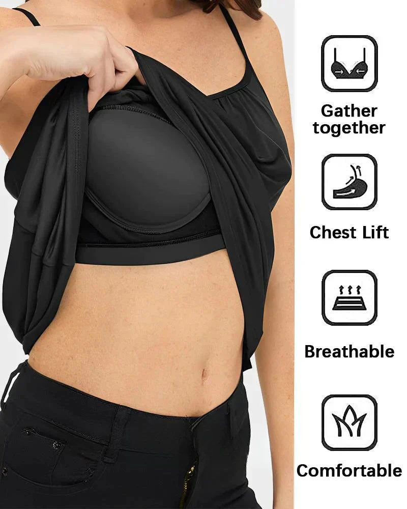 🏆LAST DAY SALE 49% OFF - Loose-fitting Tank Top With Built-in Bra - Image 6
