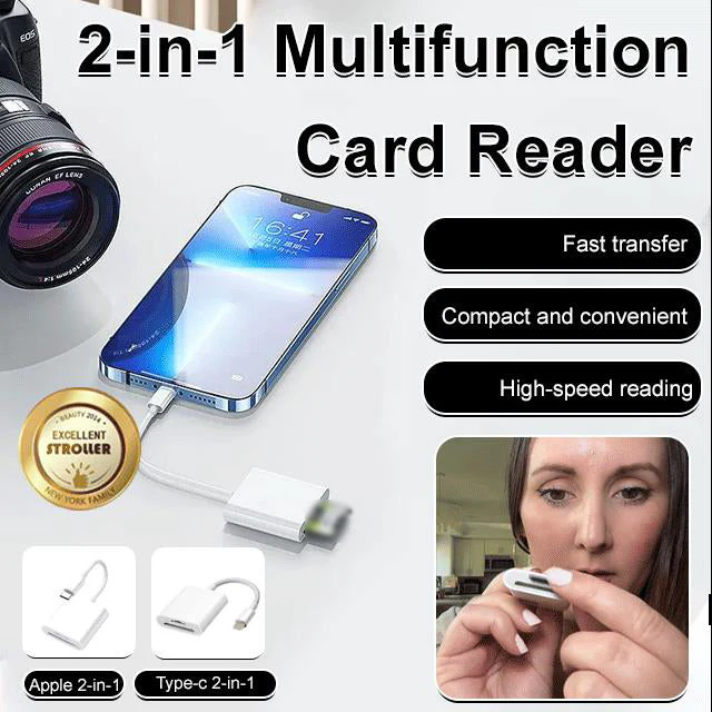 🎅Christmas Sale 50% OFF!!🎄50K+ SOLD! 🎁✨5-in-1 Reader for Android – Dual USB-C Adapter