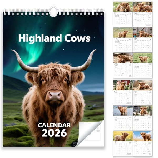 🐮2026 Highland Cattle-kalender📅 - Image 8