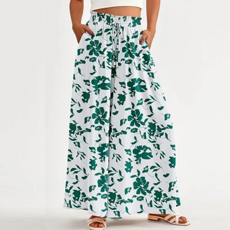 💖LAST DAY SALE: ONLY £13.99!!💖Floral Print High-Waisted Wide Leg Pants - Image 3