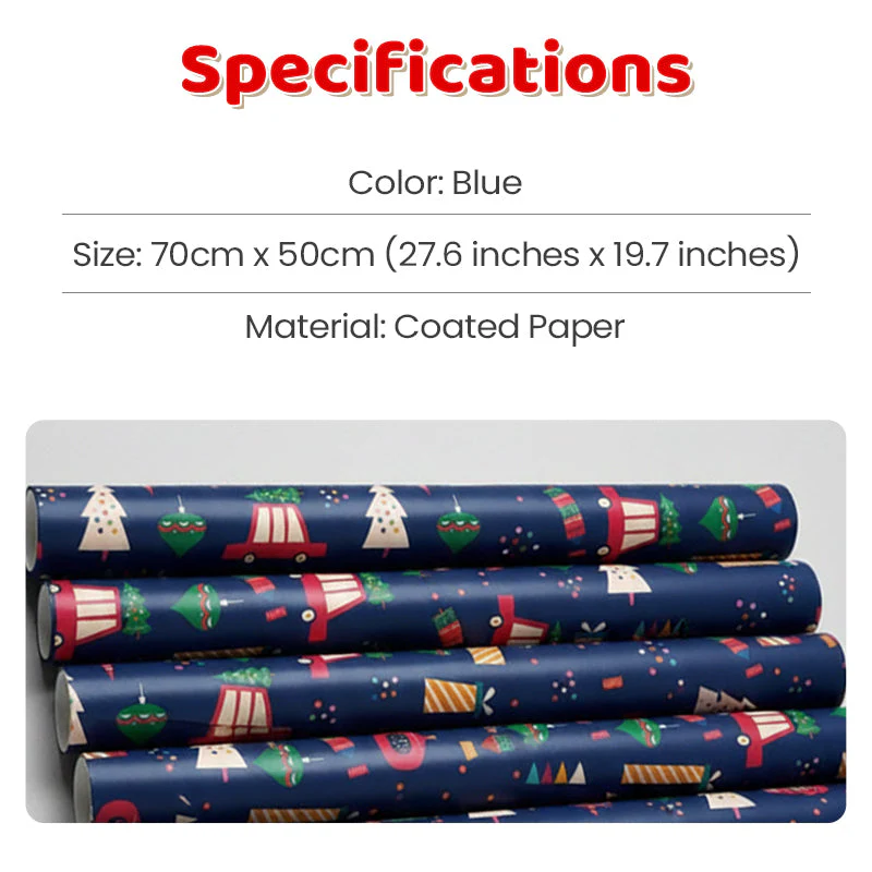 70*50cm Christmas Gift Wrapping Paper Sheet - Image 8