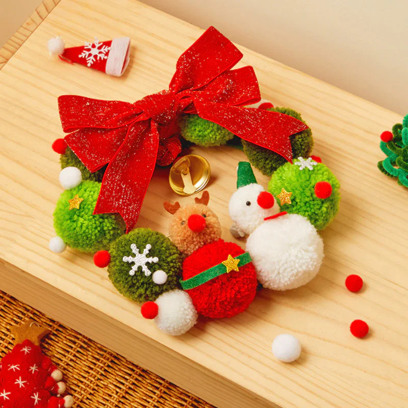 🎁Christmas promotion 49% OFF🎄Christmas Rotating Music 3D Puzzle & Craft Wreath - Image 11