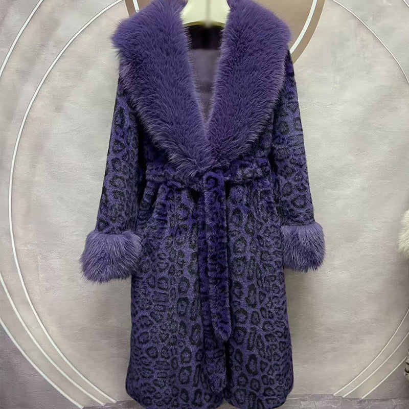 🧥Women's Leopard Print Fluffy Faux Fur Coat with Belt(50% OFF) - Image 10
