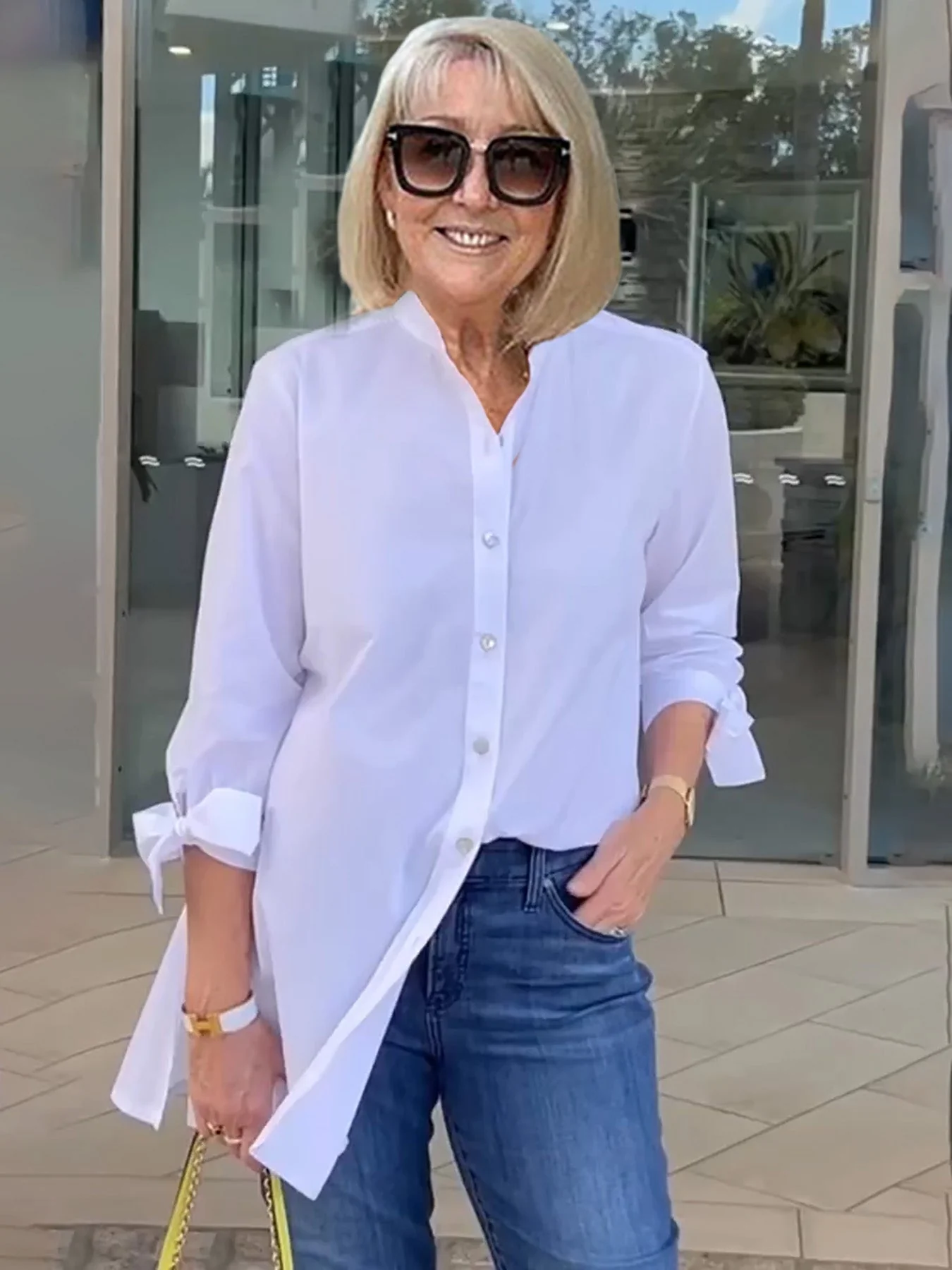 🔥LAST DAY SALE 49% OFF🔥Solid Color Long Cotton Shirt Jackets For Women - Image 12