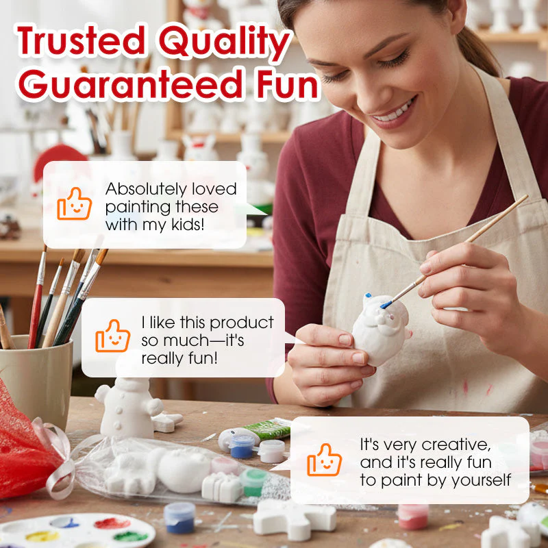 DIY Christmas Ceramic Painting for Kids - Image 8
