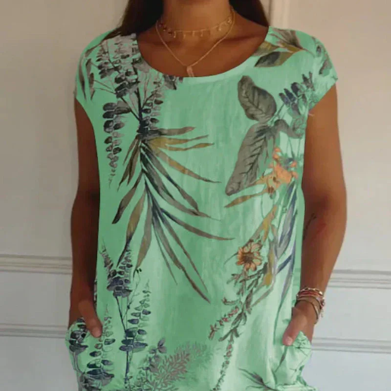 💎49% OFF! 💎 Women's Short Sleeve Printed Dress – Lightweight, Flattering Fit & Everyday Spring Style 🌸 - Image 16