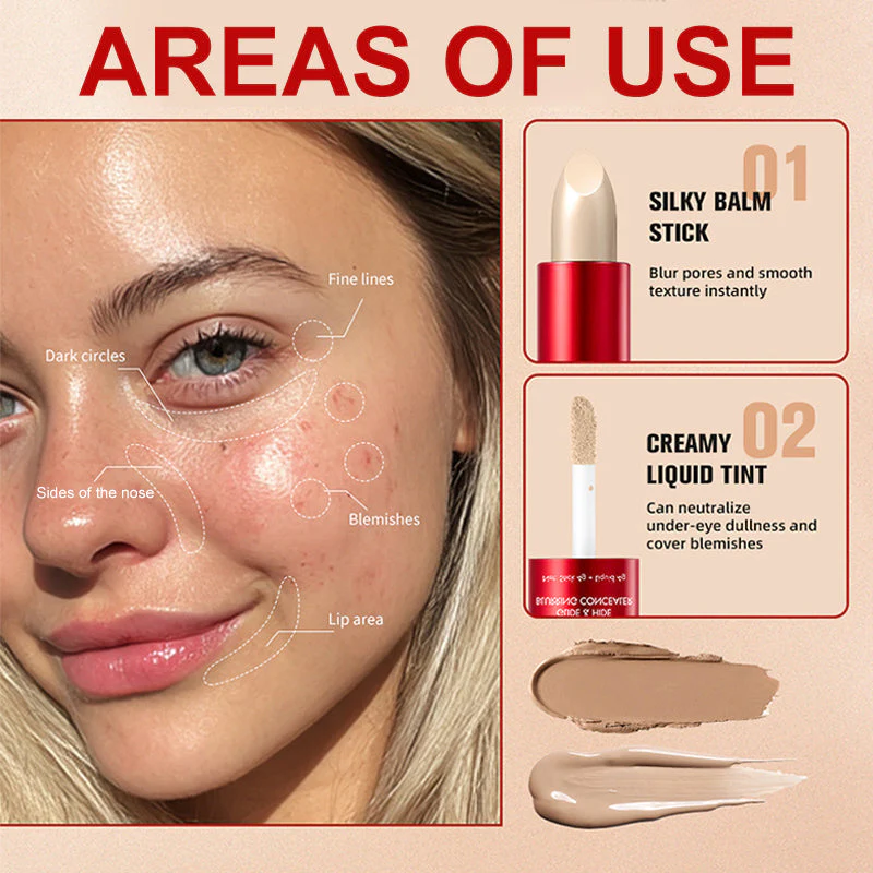 ⏳LAST DAY SALE: £6.99!!🔥Dual-Ended Long-Lasting Lightweight Concealer💄 - Image 4