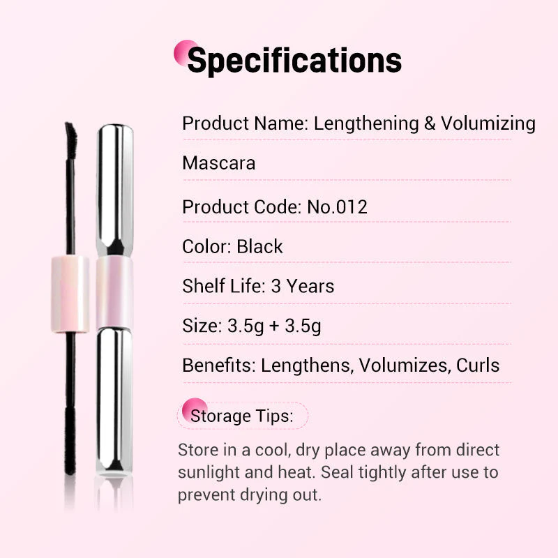 Double-Ended Waterproof Lengthening & Curling Mascara(50% OFF) - Image 8