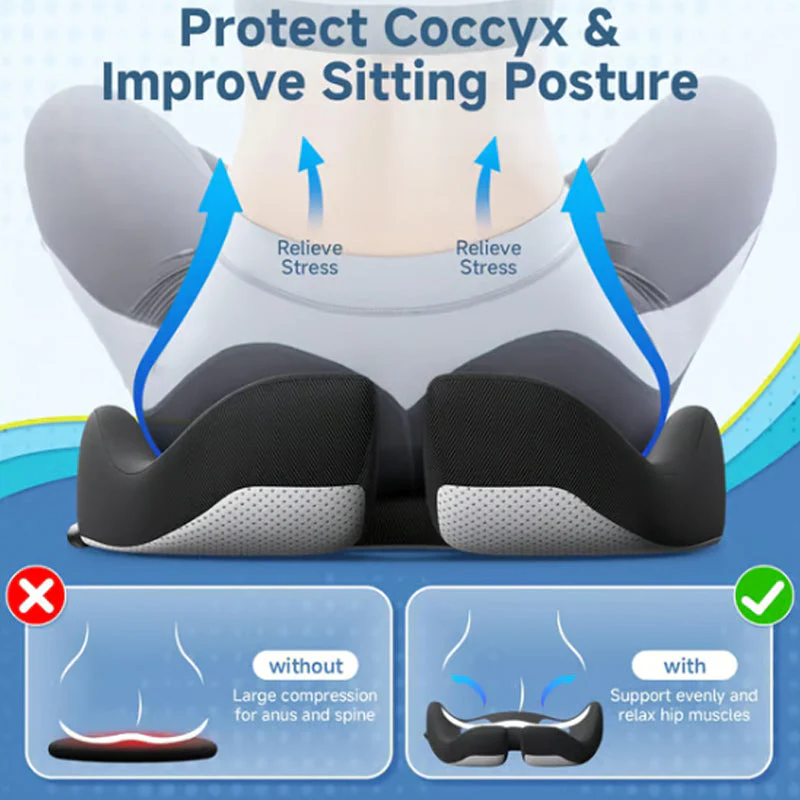 💖LAST DAY 40％ OFF💺☁ErgoRelief Pro Memory Foam Seat Cushion - Image 2