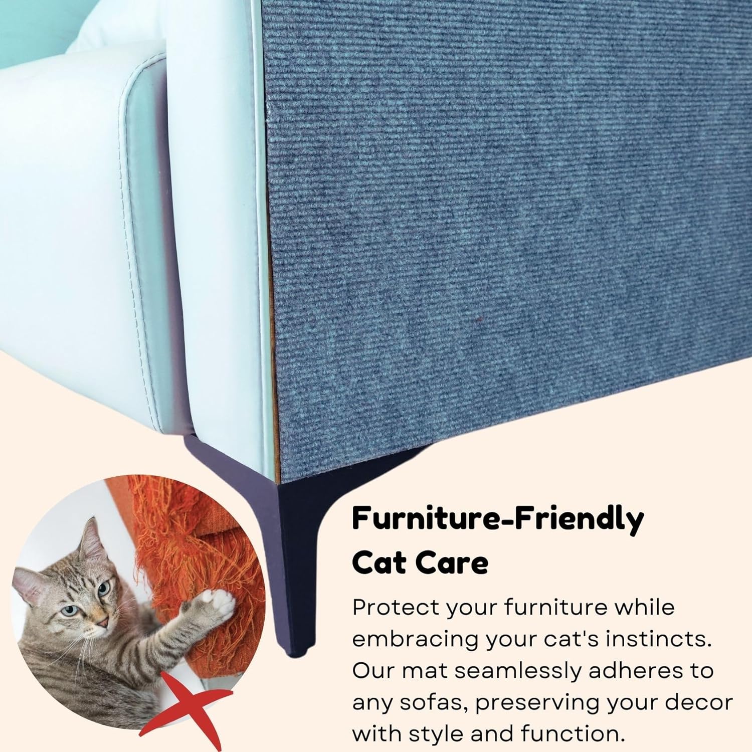 💖Hot Sale 49% OFF💖Can protect furniture - cat scratching mat - Image 6