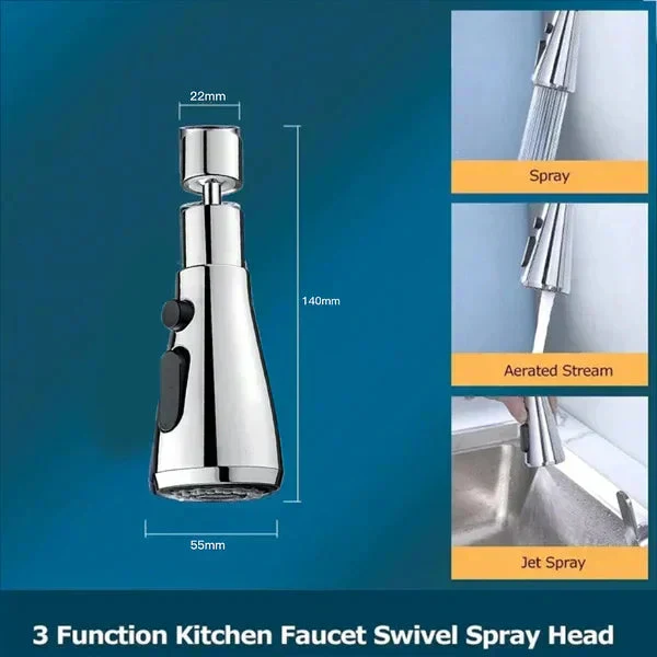 🔥Hot Sale 49% 0FF🔥360° Rotating High-Pressure Faucet + Adapter – Flexible, Powerful, and Water-Saving! 🚰 - Image 8