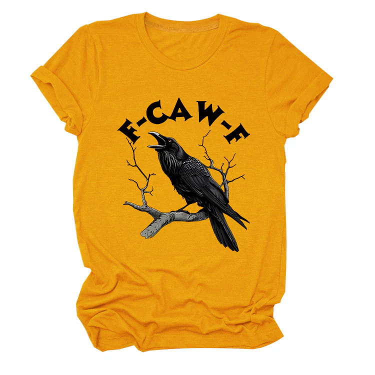 🤩Surprise Price: Only £10.99!!🖤🐦‍⬛F-Caw-F Funny Crow T-shirt - Image 6