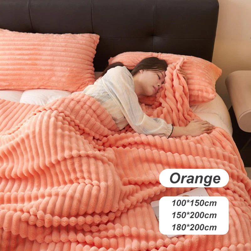 🎁LAST DAY SPECIAL PRICE: £11.99!!🎅Super Soft Fur Ribbed Fleece Throw Blanket⛄🔥 - Image 14