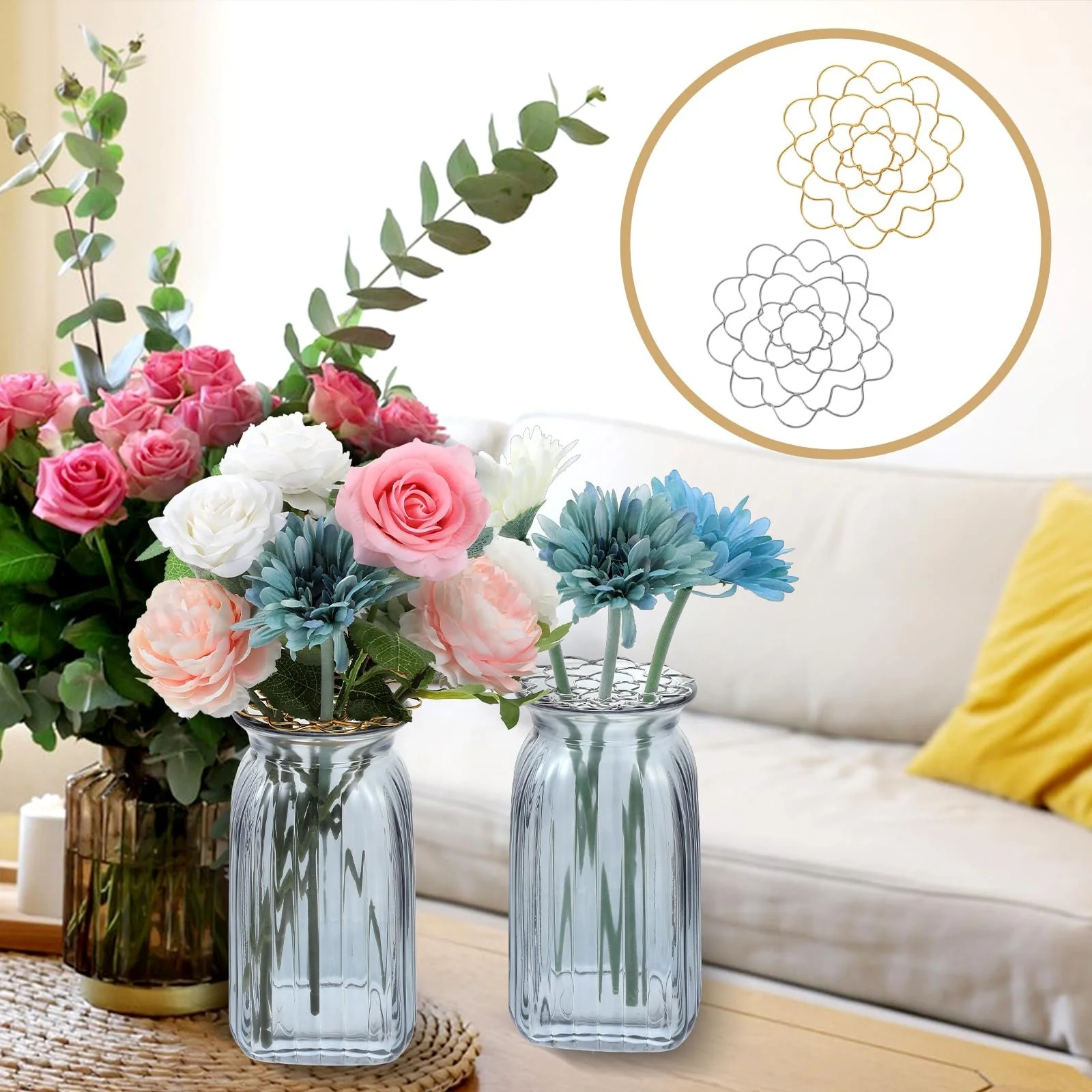 🔥LAST DAY SPECIAL PRICE: £6.99!!🌸Stainless Steel Floral Grid Organizer♻️