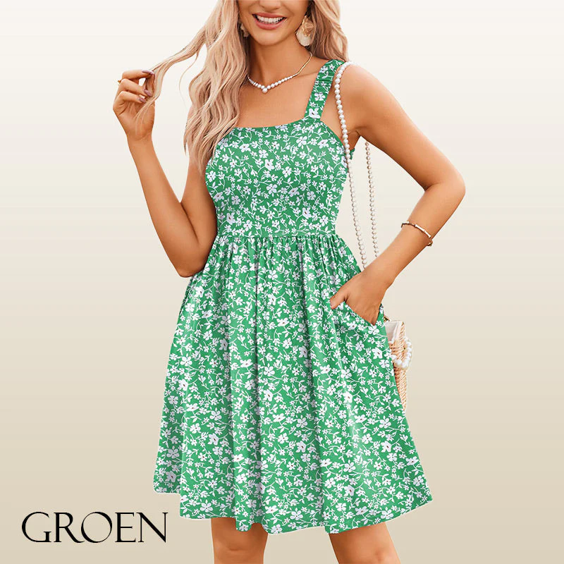 ⏰Hot Sale 49% Off💃Women's Summer Dresses Casual Square Neck Floral Sundress With Pockets - Image 21