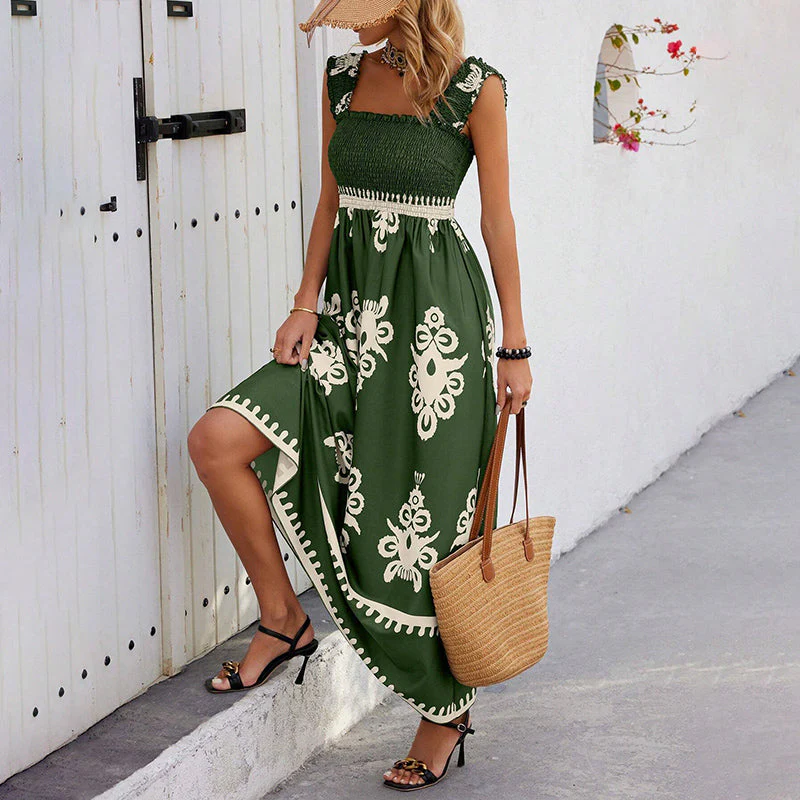 🌸Spring Hot Sale 50% OFF!!🌸Women’s Summer Print Sleeveless Flowy Long Dress - Image 8