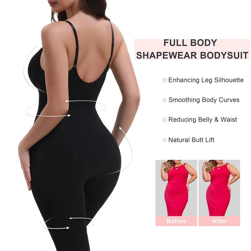 🔥Year-End Mega Sale 50% OFF!🔥Full Body Shapewear Tummy Control High Waisted Leggings Stretchy Bodysuit👙 - Image 17