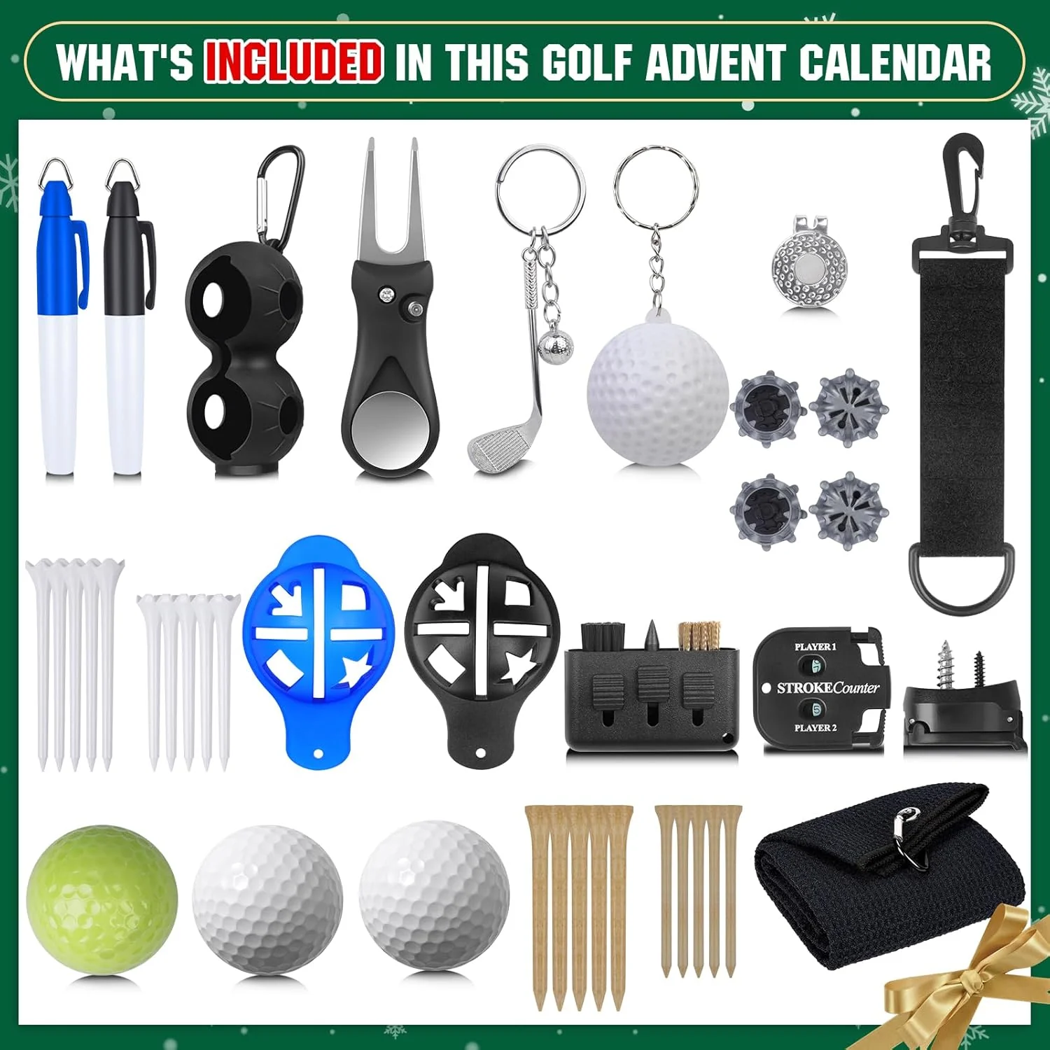 🔥CHRISTMAS SALE 50% OFF!🎁50K+ SOLD! Almost Gone✨Golf Advent Calendar 2025 for Men - 24 Days of Golf Surprises & Christmas Fun - Image 3