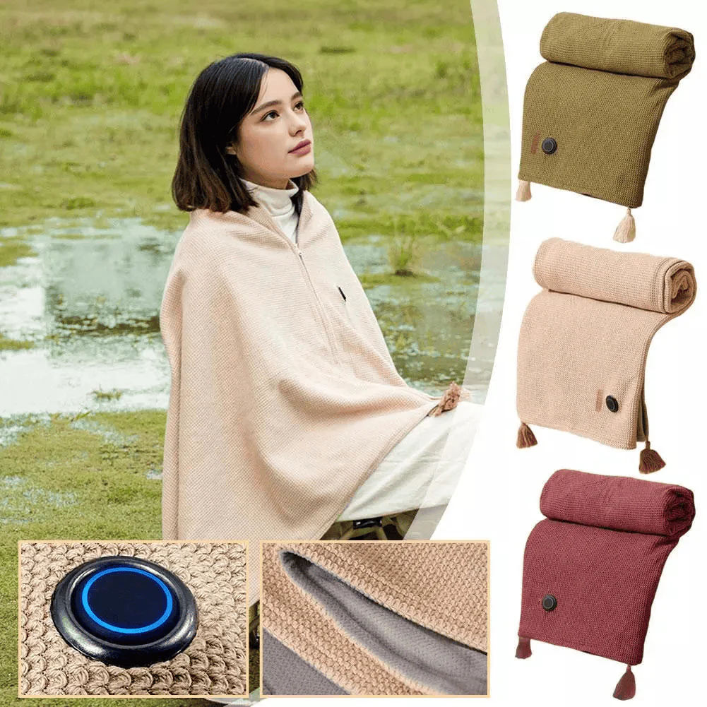 🔥Christmas Sale 50% OFF❄️Portable Soft Zipper Electric Heated Blanket Shawl☀️Warm the entire winter - Image 2