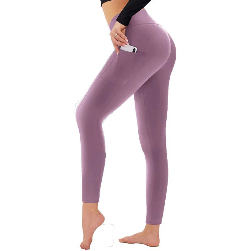 🌸High-Waisted Butt Lifting Tummy Control Shaping Training Leggings with Side Pocket - Image 10