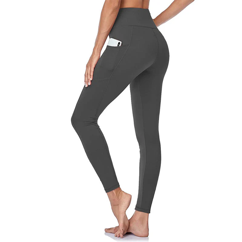 🌸High-Waisted Butt Lifting Tummy Control Shaping Training Leggings with Side Pocket - Image 15