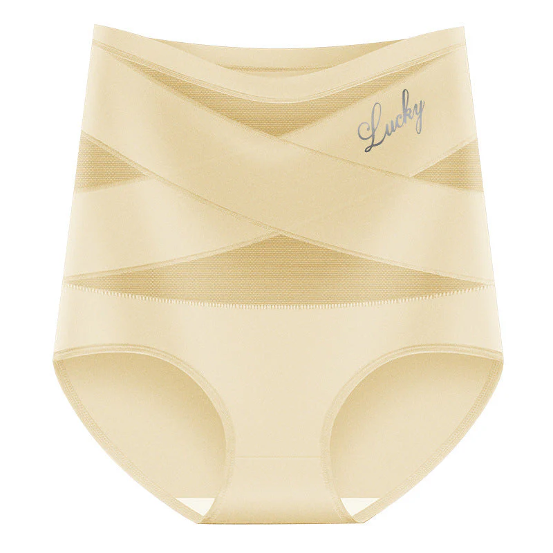 🌸Last Day-Buy 1 Get 3 Packs✨Plus-Size High-Waist Cross Tummy Control Panties - Image 9