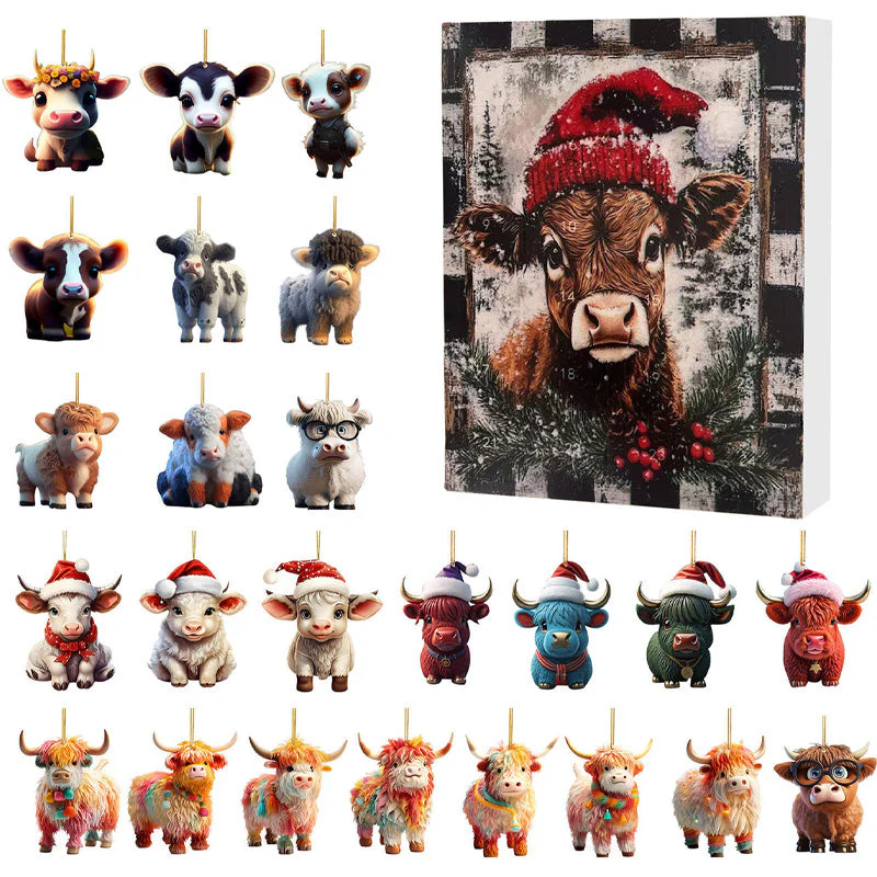 🎄Christmas Sale 50% OFF🎉Advent Calendar with Highland Cow Design - Image 8