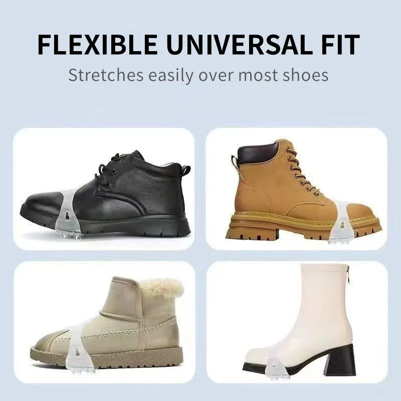 ⏳LAST DAY SALE: £5.99!!⚡50K+ SOLD!❄️Universal 5-Tooth Ice Cleats for Shoes & Boots - Image 8