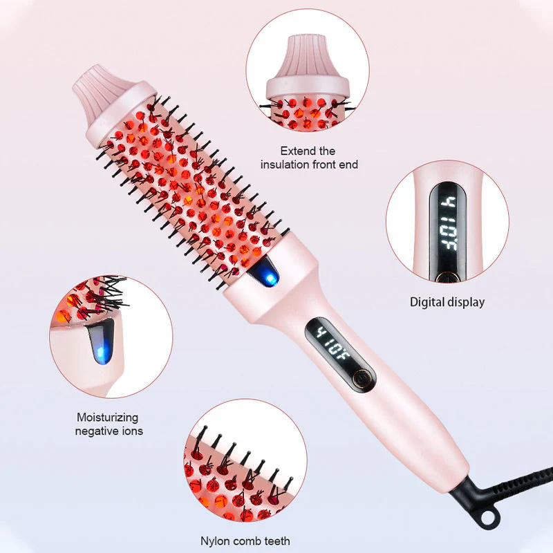 ⏳LAST DAY SALE 70% OFF!💕Blowout Boost Ionic Thermal Brush 1 1/2 Inch with LED Display - Image 7