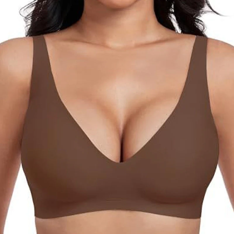 💖LAST DAY SALE 50% OFF💕Womens Comfortable Wireless Bralettes Seamless Deep V Everyday Bra - Image 15