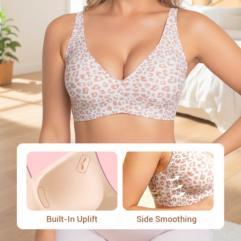 💖LAST DAY SALE 50% OFF💕Womens Comfortable Wireless Bralettes Seamless Deep V Everyday Bra - Image 2