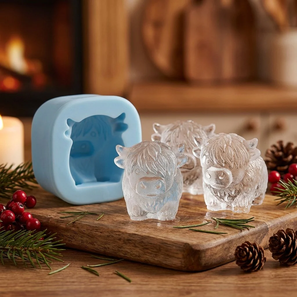 🐮 Mini Highland Cow Ice Cube Mold – Cute 3D Ice for Drinks, Parties & Gifts - Image 6