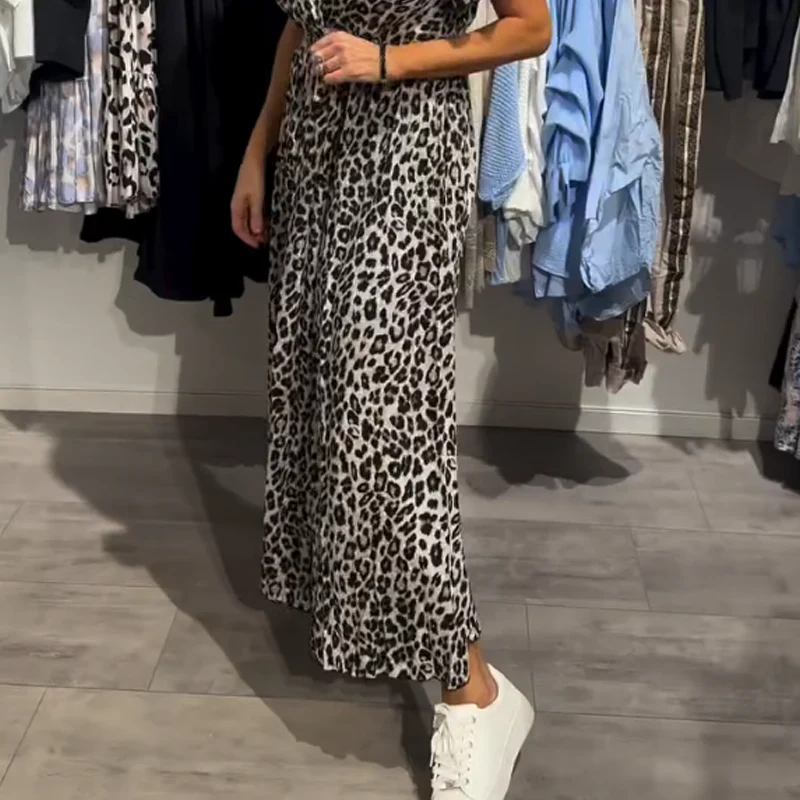 🔥Summer Hot Sale 55% OFF💝Women’s Fashion Leopard Print Maxi Dress - Image 8