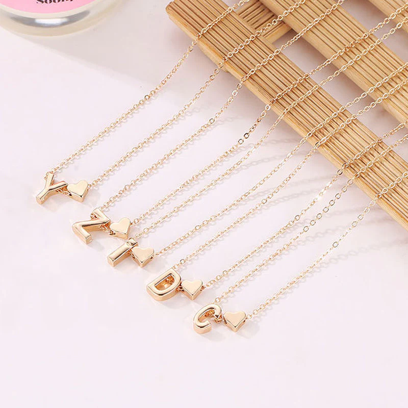 🎁Christmas Sale 50% OFF!!🔥Tiny Initial Necklaces Golden Heart Letter A-Z💖FREE SHIPPING TODAY🚀2 - Image 3