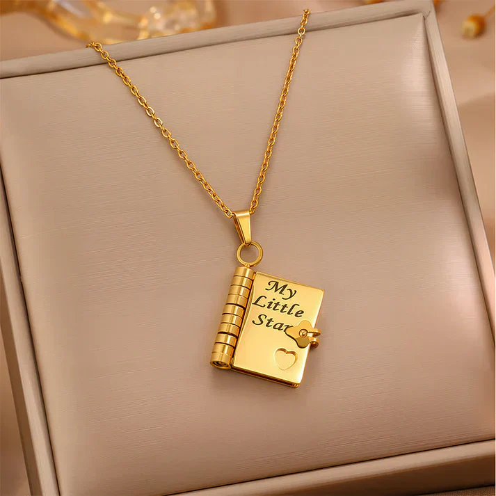 💓Mother's Day Sale 50% OFF💓My Book Necklace for Daughter,Son or Lover, Birthday Day Gift Graduation Jewelry of Love - Image 2