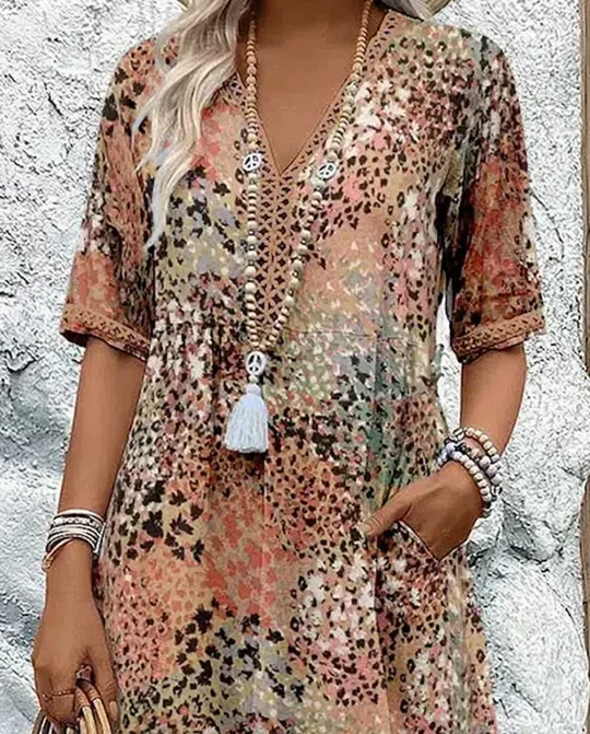 🔥LAST DAY SALE 49% OFF🔥Vibrant midi dress - Image 6