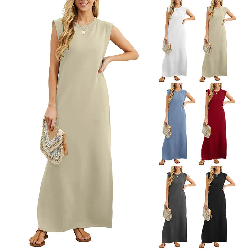 🔥Spring Hot Sale 49% OFF🔥Women Loose Split Wrinkle-Free Long Dress