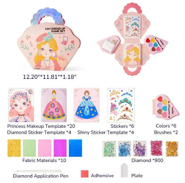 🔥Hot Sale 49% OFF💅Upgraded Girls' Fav.💝Fantasy 3 In 1 Make Up Game Set🎁Buy 2 Save £5&Free Shipping - Image 9