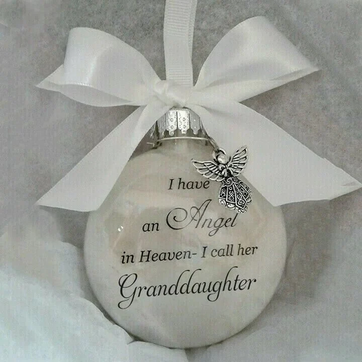 🎅LAST DAY BUY 2 GET 1 FREE!🎁 Christmas Ornaments Feather Ball👼Angel In Heaven Memorial Ornament - Image 6